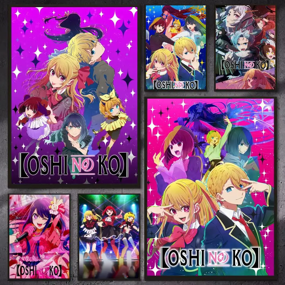 Popular Anime O-Oshi no Ko Poster PP Wall Art Prints Poster for Dorm Room Apartment Home Office Room Decor Gift Waterproof