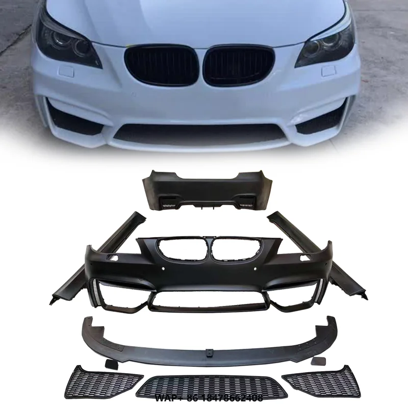 

New High Quality ABS Front Bumper Rear Bumper Side Skirt for 5 Series E60 Modified to M4 Style