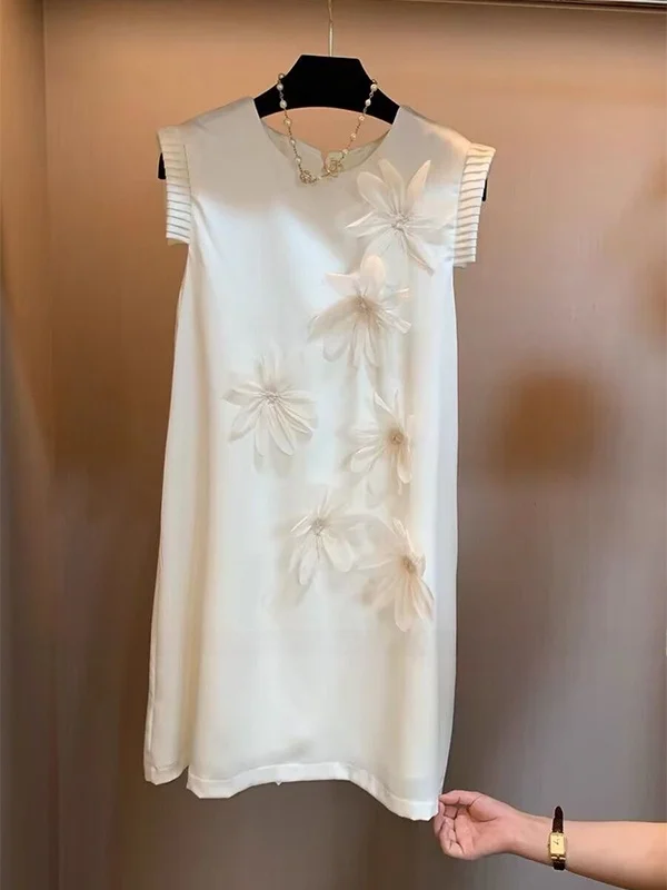 

Летнее женское платье больших размеров, универсальное, скрывающее живот, стройнящее, А-силуэт, миди, для повседневной носки