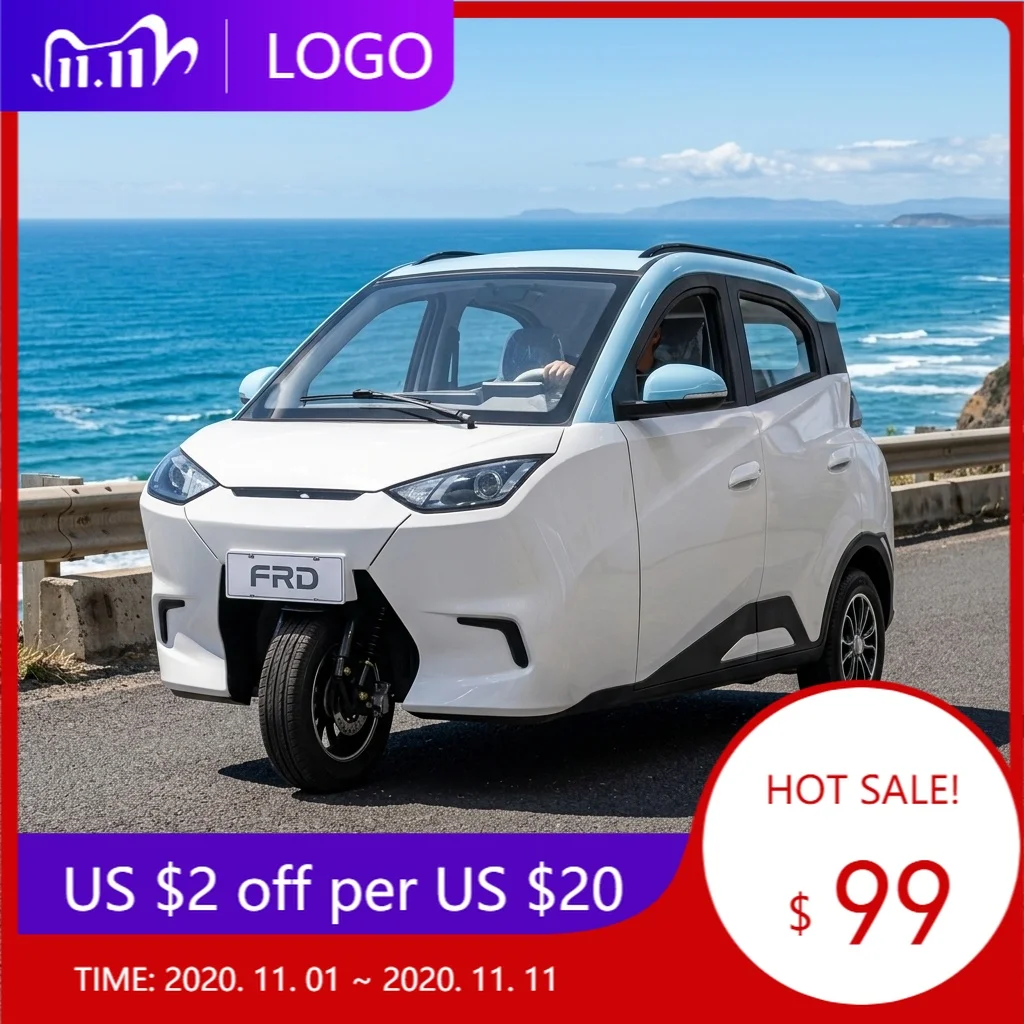 DXY closed electric tricycle with 3000W motor, suitable for short-distance travel as a means of transportation