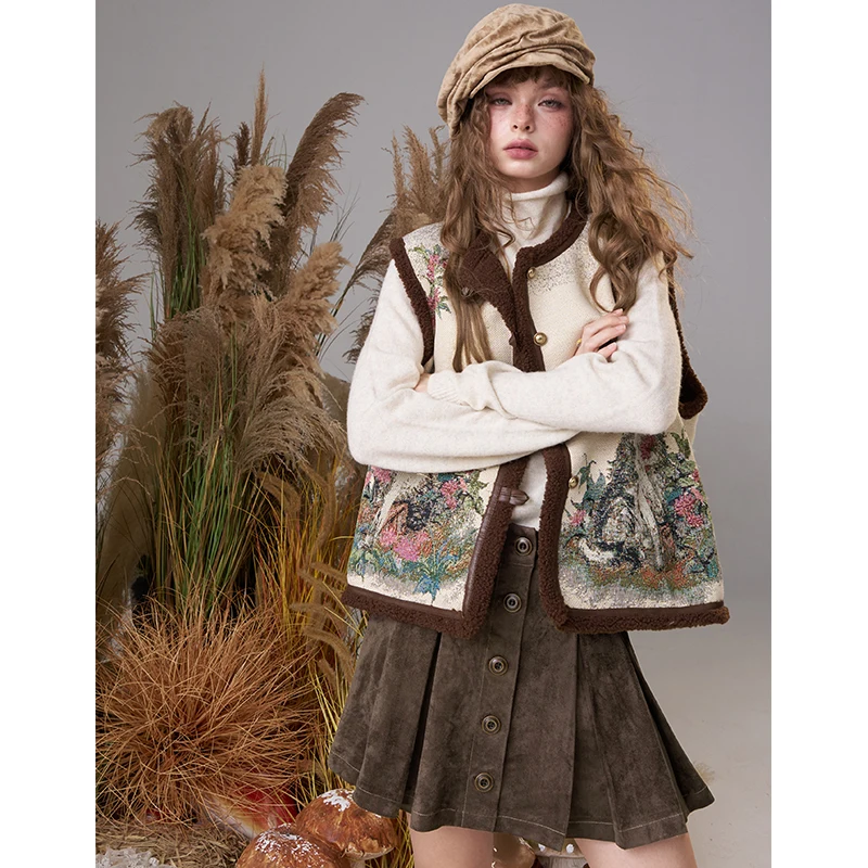 ELFSACK 2025, Winter-Neuheiten, lässig, süßes Wildleder, vielseitiger Falten-Minirock für Damen