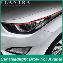 Suitable For Modern Langdong 2013-2022 Front Headlight Eyebrow Wide Body Kit Sticker Decorative Strip ABS Plastic Adjustment Sty