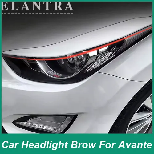 Imagen 1 del producto Adecuado para el moderno Langdong 2013-2022 faro delantero ceja Kit de cuerpo ancho pegatina tira decorativa estilo de ajuste de plástico ABS