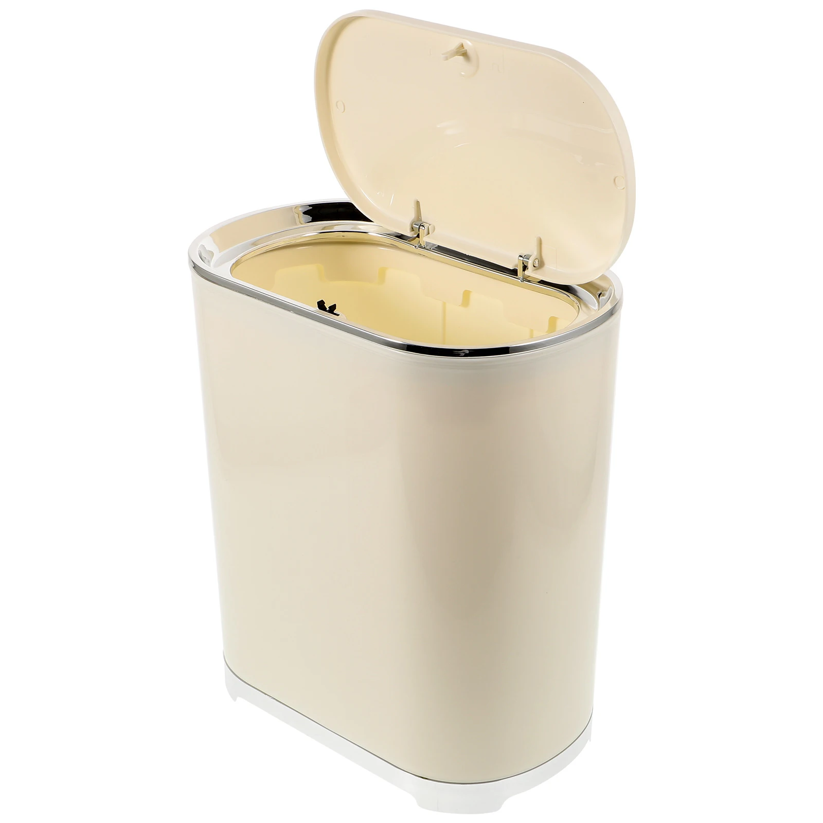 

Nordic Style Lidded Trash Can Press Type Household Garbage Bin With Lid Small Portable Waste Basket For Bathroom Bedroom Kitchen
