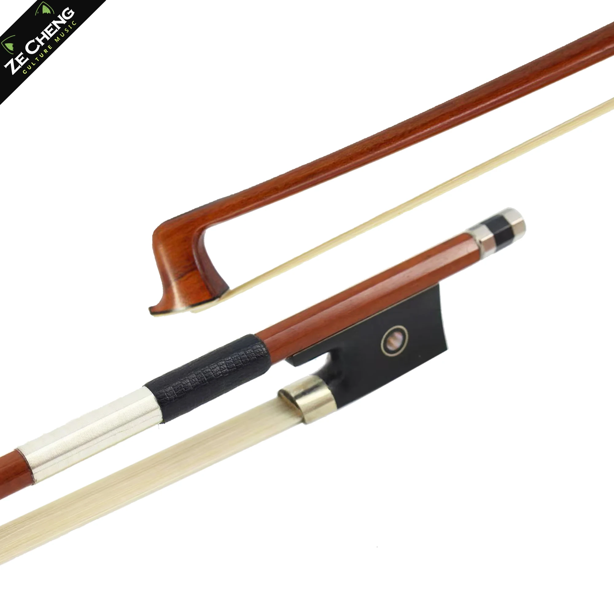 

Handmade Brazilian Wood Violin Bow 4/4 Professional Violin Accessories Fisheye Inlaid Ebony Frog Violin Bow