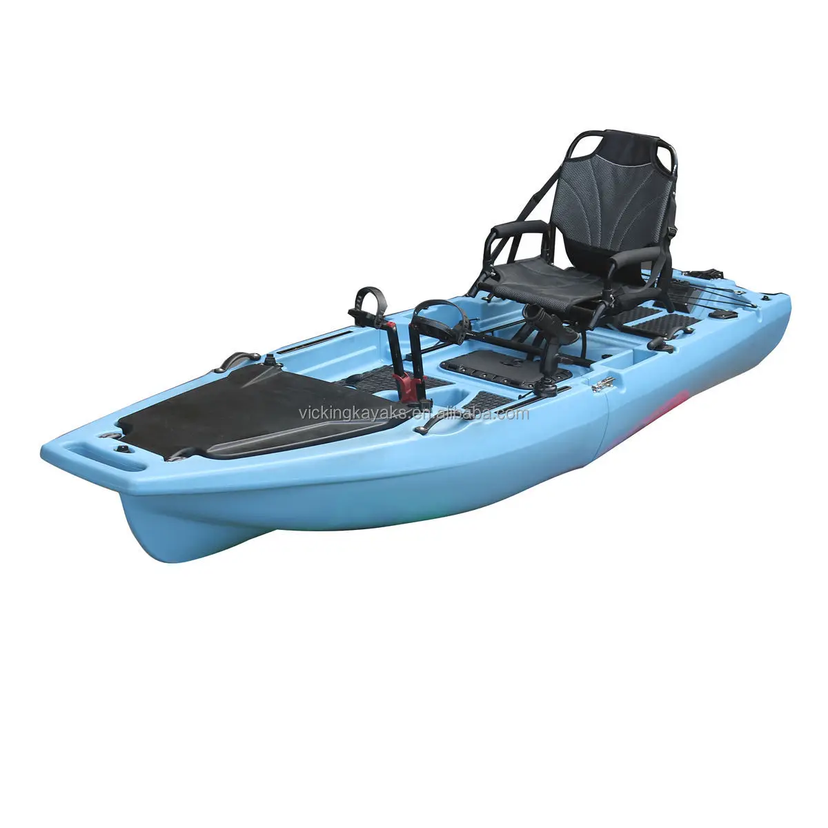 Vicking China vende direttamente kayak modulare da pesca per 1 persona, pedaliera Lldpe da 9,5 piedi con kayak stile sport a motore, uso sul lago dell'oceano