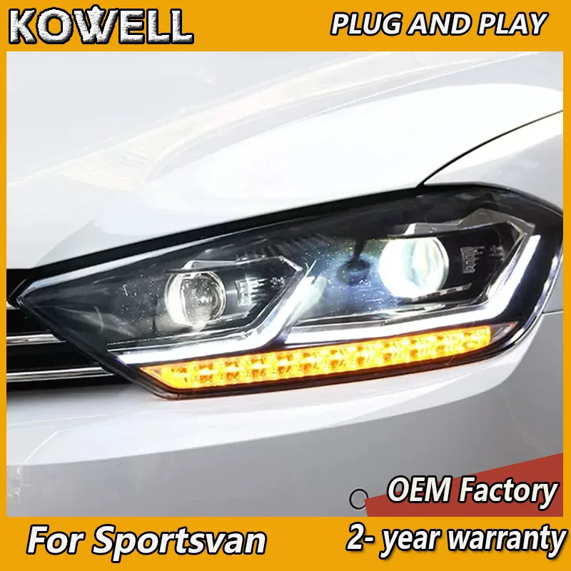 

Car Styling for VW Golf Sportsvan Headlights 2016-2020 LED Auto Headlights Assembly Upgrade Bicofal Lens Dynamic Tools Accessor