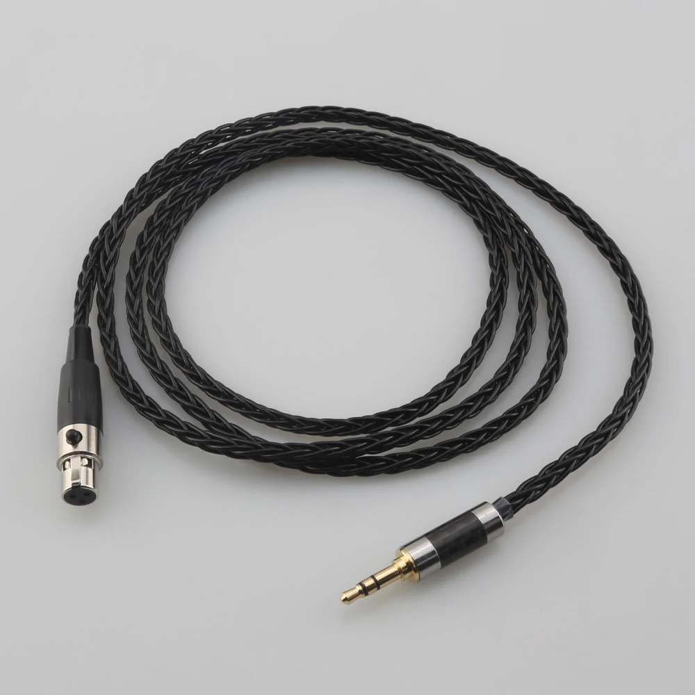 

8 Core Silver Plated Black Earphone Cable For AKG Q701 K702 K271 K272 K240 K141 K712 K181 K267 K712 Headphone