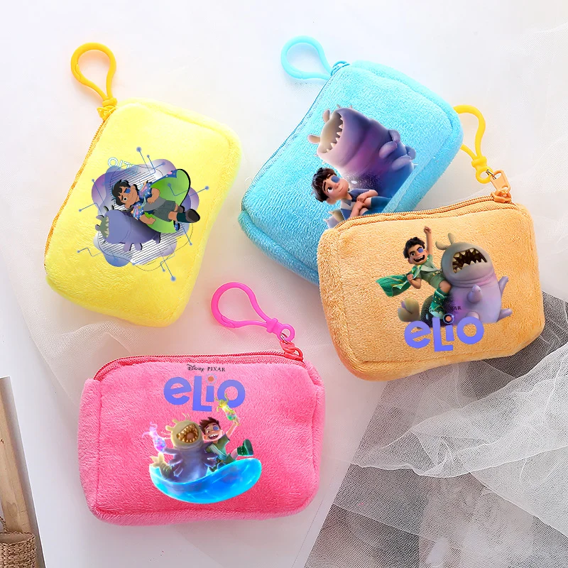

Elio Cartoon Coin Purse Boy Cute Anime Disneys Movie Plushed Wallet Kid Portable Mini Storage Bag Child Women Girl Birthday Gift