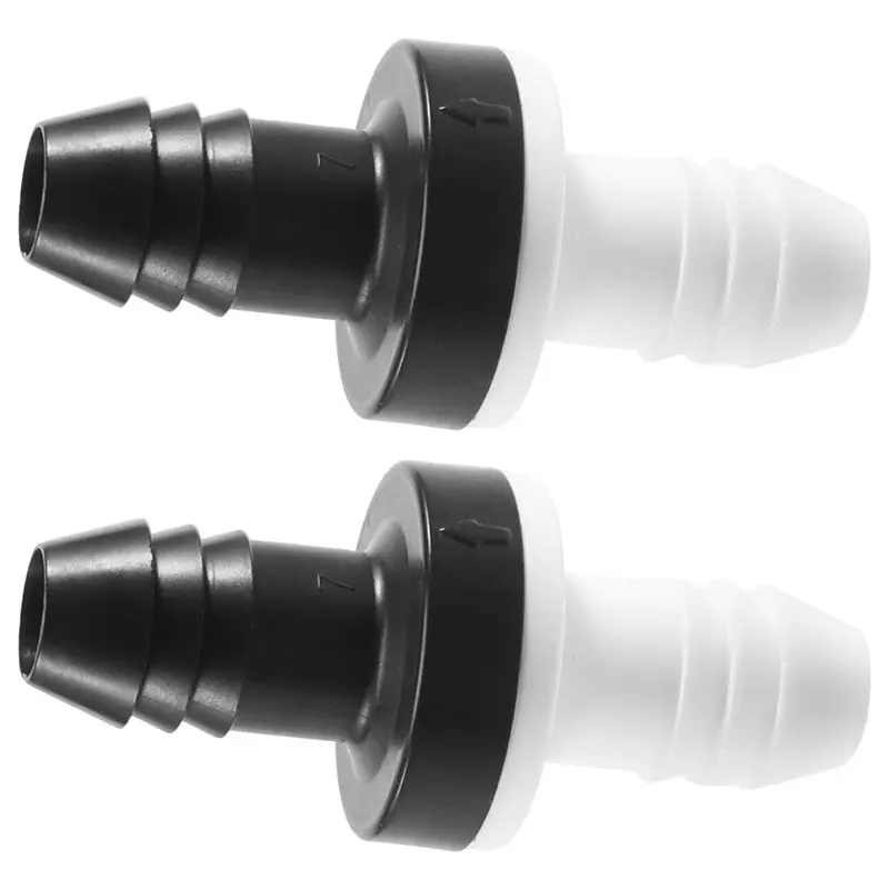 RABIT AS59~ 2Pcs 3/8 Inch 10Mm Inline Abs One Way Water Non Return Check Valve For Fuel Gas Liquid Air