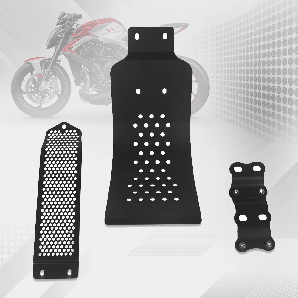 

For Bonneville T120 T100 SE Thruxton 900 Scrambler 900 Steve Mcqueen Skid Plate Bash Frame Engine Guard Oil Cooler Cover Grille