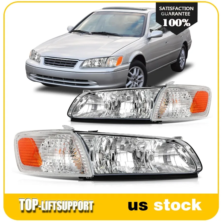 

Фара в сборе подходит для Camry 2000-2001, пара хромированных корпусов