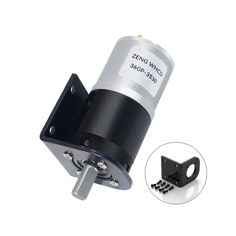 36mm DC Metal Planetary Gear Motor 12v 24v Shaft Diameter 6mm/8mm 36GP-3530 Adjustable Speed Can CW CCW Electric Motor 8~1621rpm