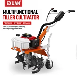 Cultivador rotativo, microcultivador de gasolina, cultivador de suelo y aflojamiento del suelo, cultivador rotativo de pequeño abandono
