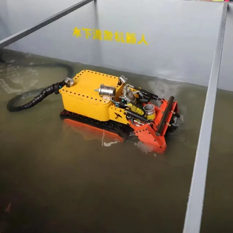 Rust Proof Amphibious Dredging Robot Remote Operated Silt Cleaner for Urban River Landscape Pond Maintenance