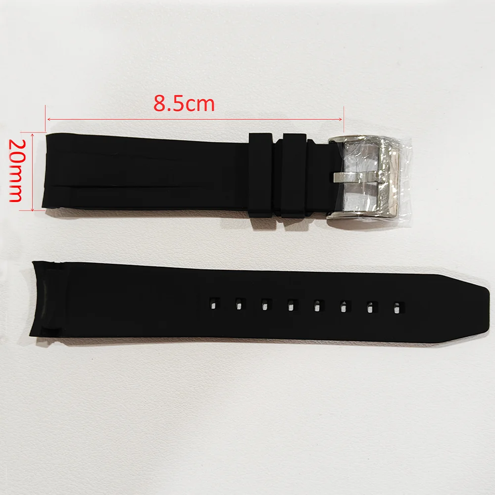 40MM Horlogekast Fit NH35 uurwerk Horlogekast Unidirectionele rotatie groen lichtgevend acryl transparant 20mm bandaccessoires