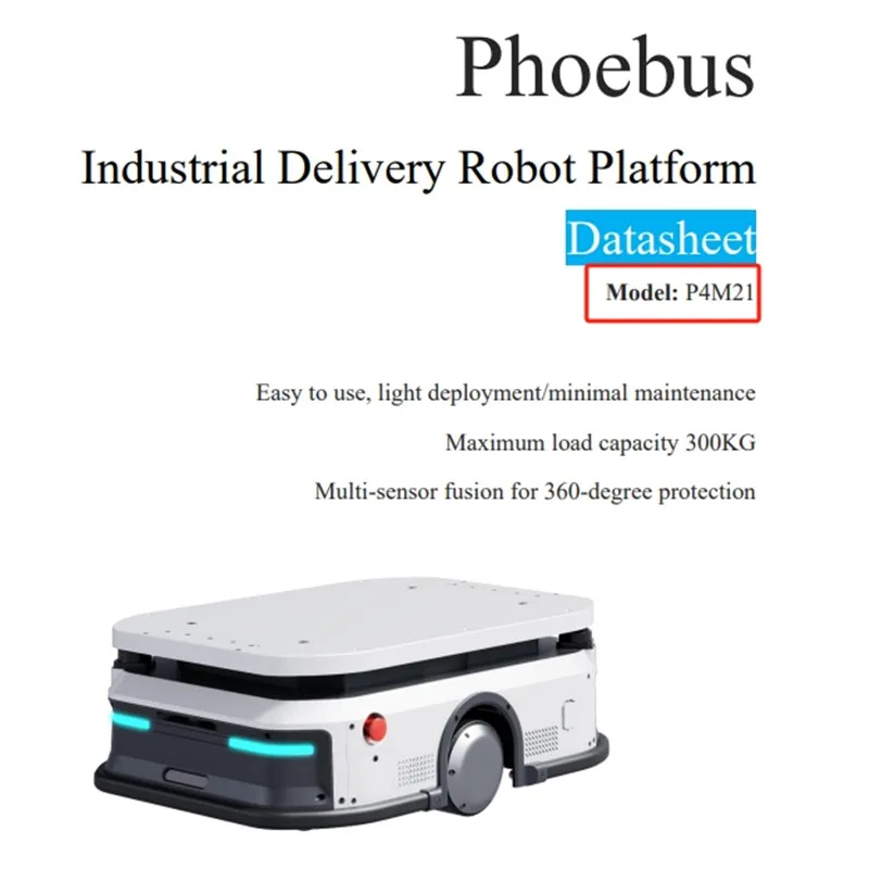 SLAMTEC Phoebus P350 OpenAI Châssis de robot de qualité industrielle, plate-forme de développement de robot ROS de livraison industrielle (P4M11,P4M21)