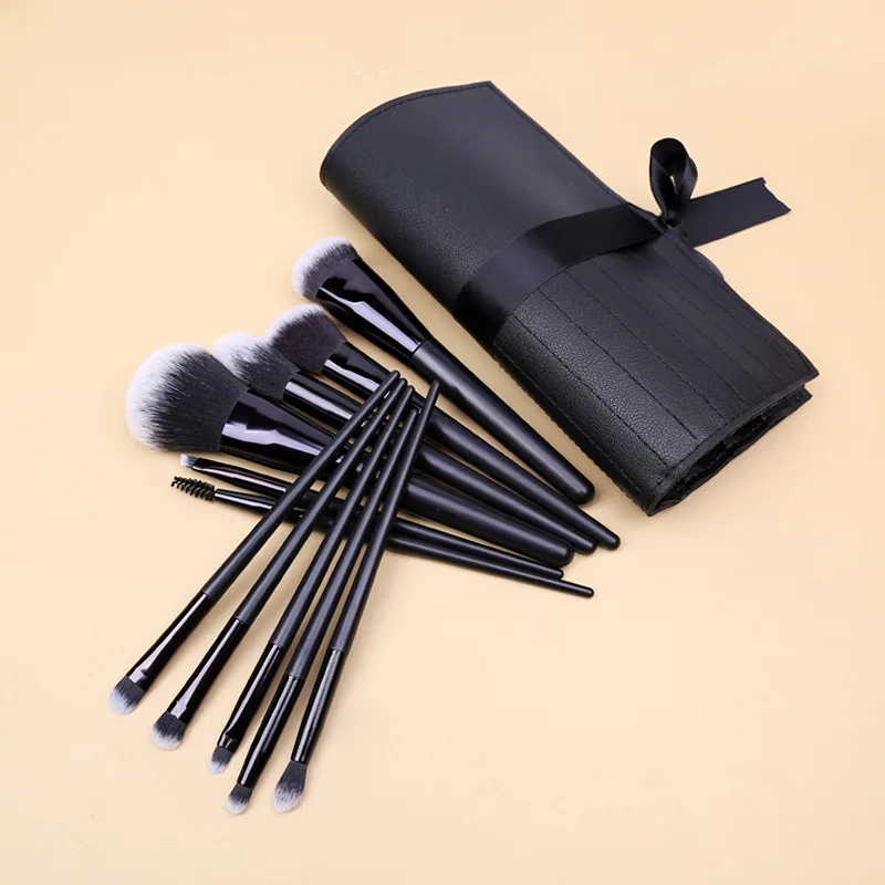 ZOREYA New Beauty Tool Set Wholesale eyeshadow blush Loose powder lip brush storage bag 11 portable makeup brush set