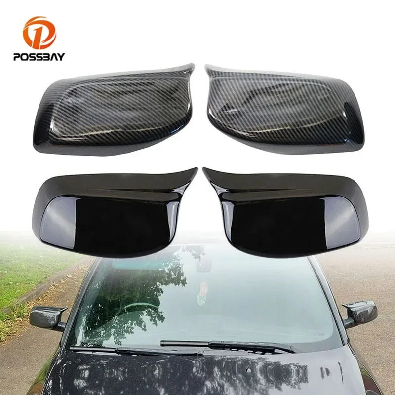 

1Pair Car Rear View Mirror Covers Rearview Shell Caps for BMW E60 E61 E63 E64 2003 2004 2005 2006 2007 2008 Exterior Accessories