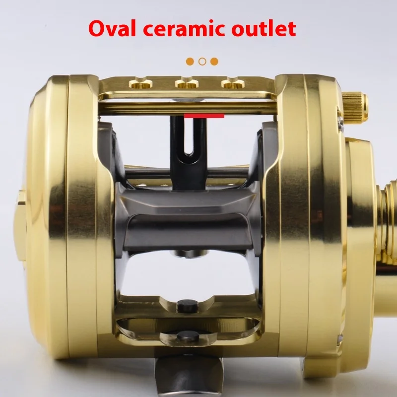 6.3:1 metal wheel body Lei Qiang drum long-range drum BLACK RIDER CQ300 8+1BB single/double rocker arm drum 15KG braking force