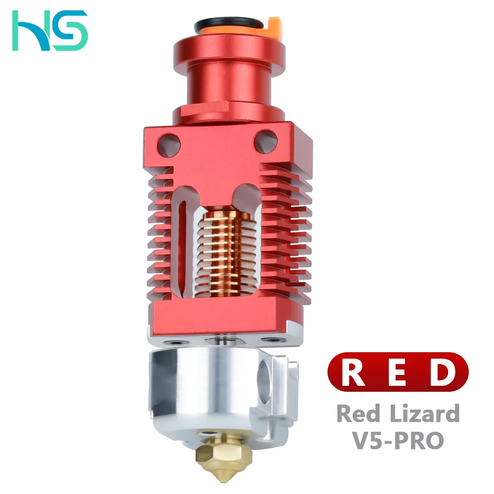 Produktbild von Red Lizard K1 Volcano All-Metal-Hotend – Bis 500 °C, Kupferbeschichtet, High-Flow, Kompatibel Mit Voron 2.4 & Prusa MK3