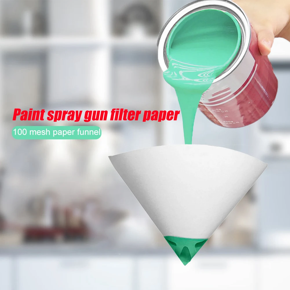 

100 Micron Fine Paper Paint Conical Strainers Car Paint Part Paint Funnel Tool