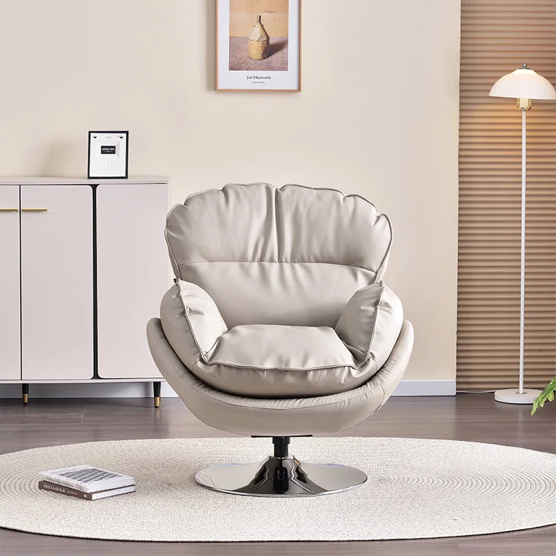 High Quality Modern Luxury Designers Swivel Chair Living Room Lounge Furniture with Stainless Steel Accent Leisure Chair