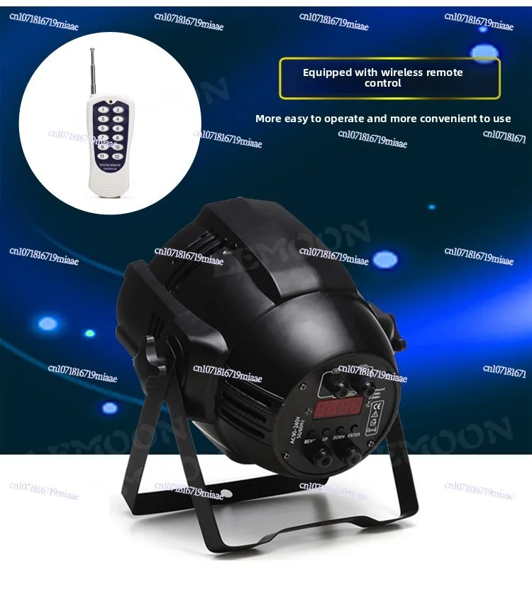 Ensemble complet d'équipement d'éclairage de scène de lumière de Surface Led polychrome de 200w Cob Par Light