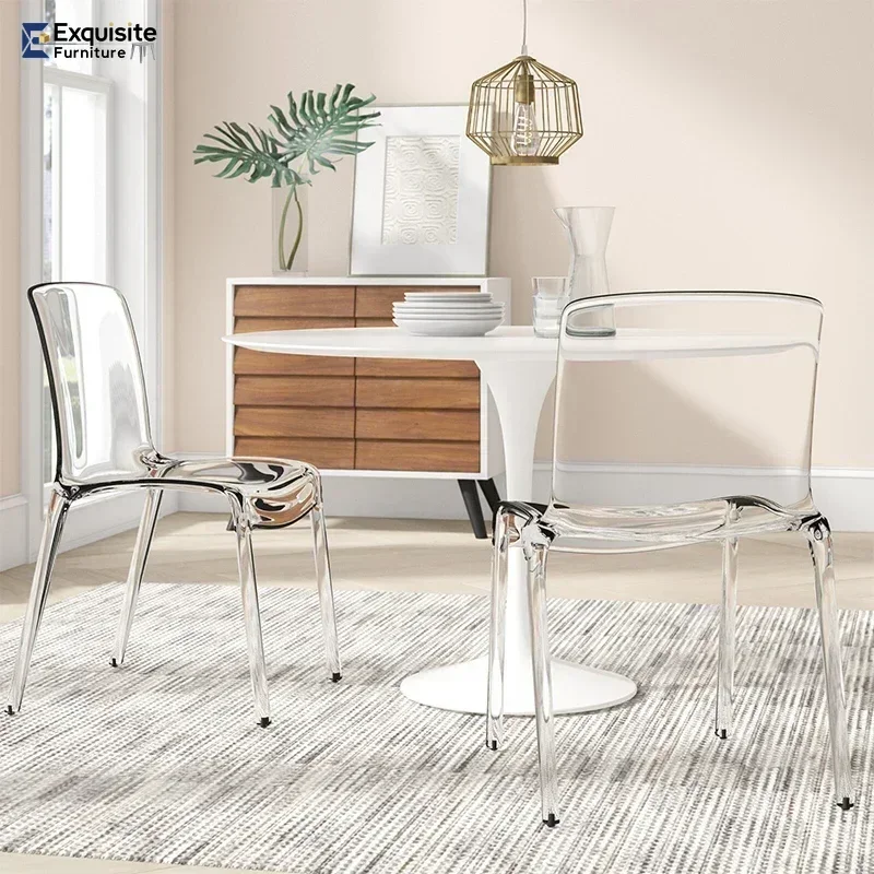 كراسي طعام بتصميم مريح معدني غير عادي، كراسي طعام لغرفة النوم الصناعية الاسكندنافية، أثاث غرفة الطعام الفاخرة
