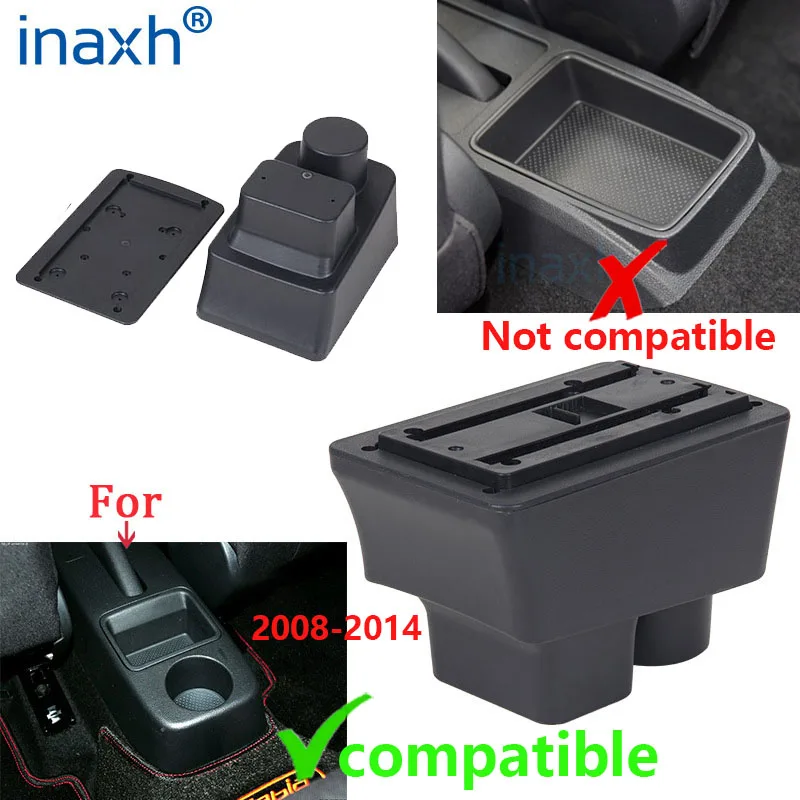 For Skoda FABIA Armrest For Skoda Fabia 2 2008-2014 Car Armrest Box Retrofit Parts Storage Box Interior Parts Car Accessories