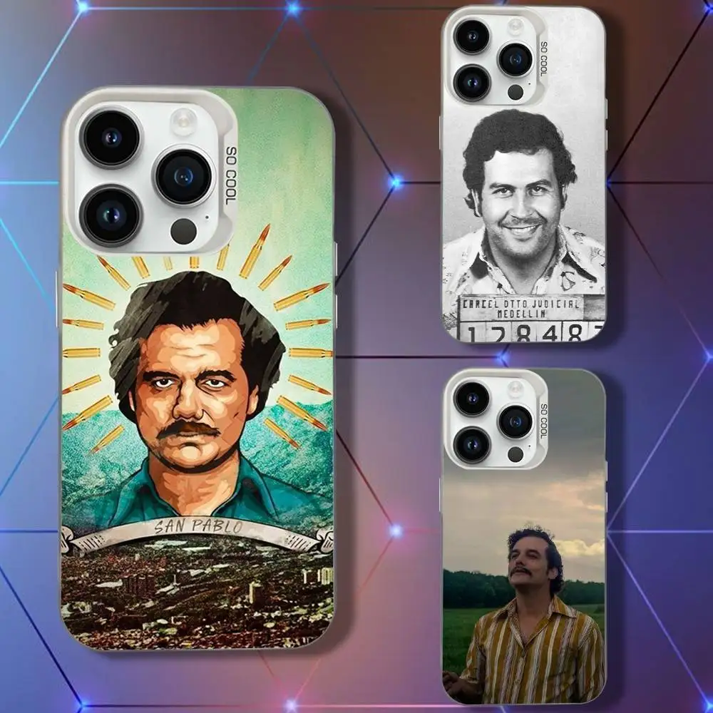 

P-Pablos E-Escobar-rs Phone Case For iPhone 16,15,14,13,12,11,Pro,XS,Max,Plus,Mini,SE White Candy Matte Shockproof Cover