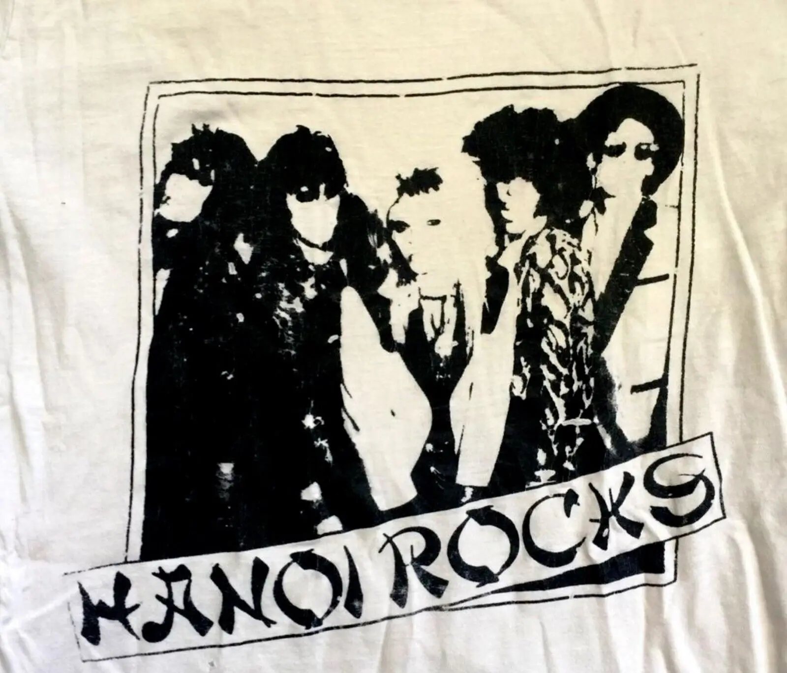 Vintage Hanoi Rocks 80's reprinT T Shirt All size