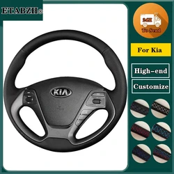 Braid Car Steering Wheel Cover For Kia K3 Ceed Cee'd Cerato 2013-2018 Customize Microfiber Leather Steering Wrap Car Accessories