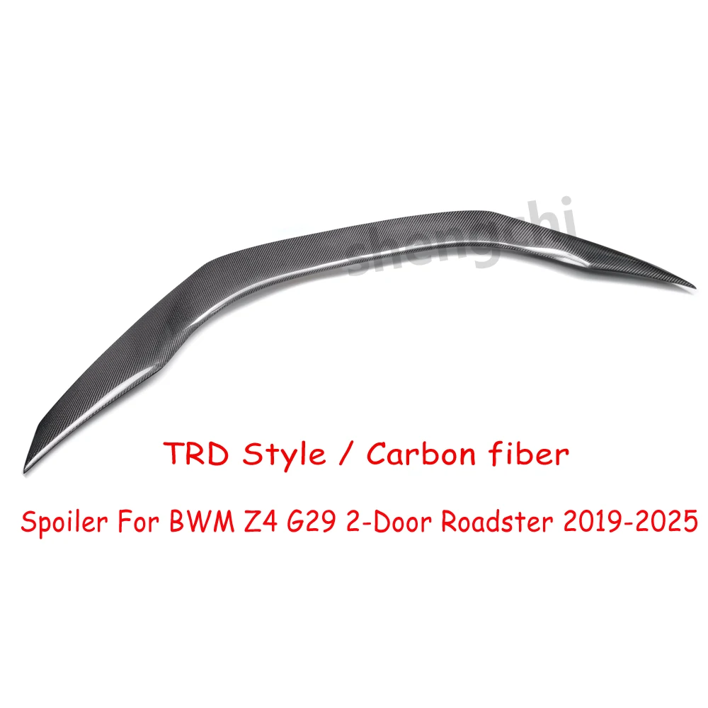 G29 TRD styl FRP/z włókna węglowego tylny spojler do BMW Z4 tylny Spoiler bagażnika tylnego 2019-2025 2 drzwi Roadster