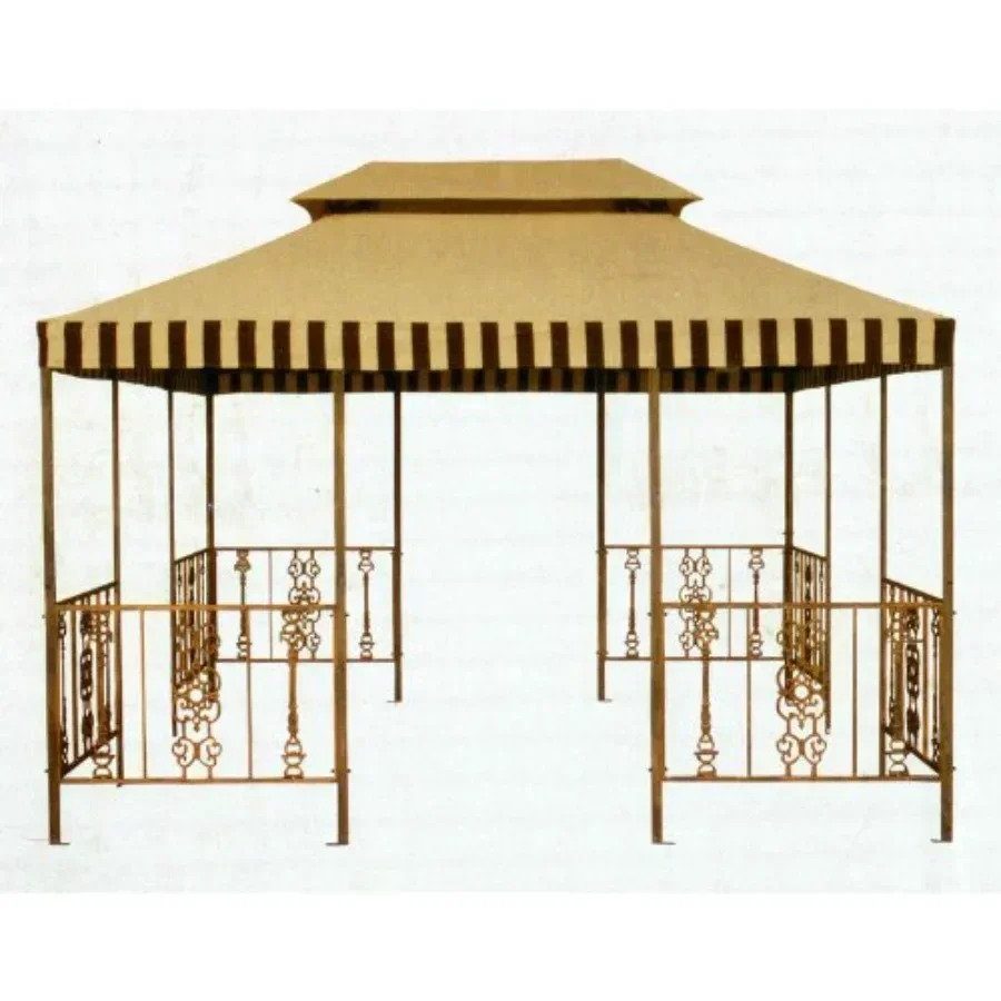 Replacement  Top Cover for The ian Gazebo Weatherproof Polyester Fabric Beige Durable UV Protection and Water Resi