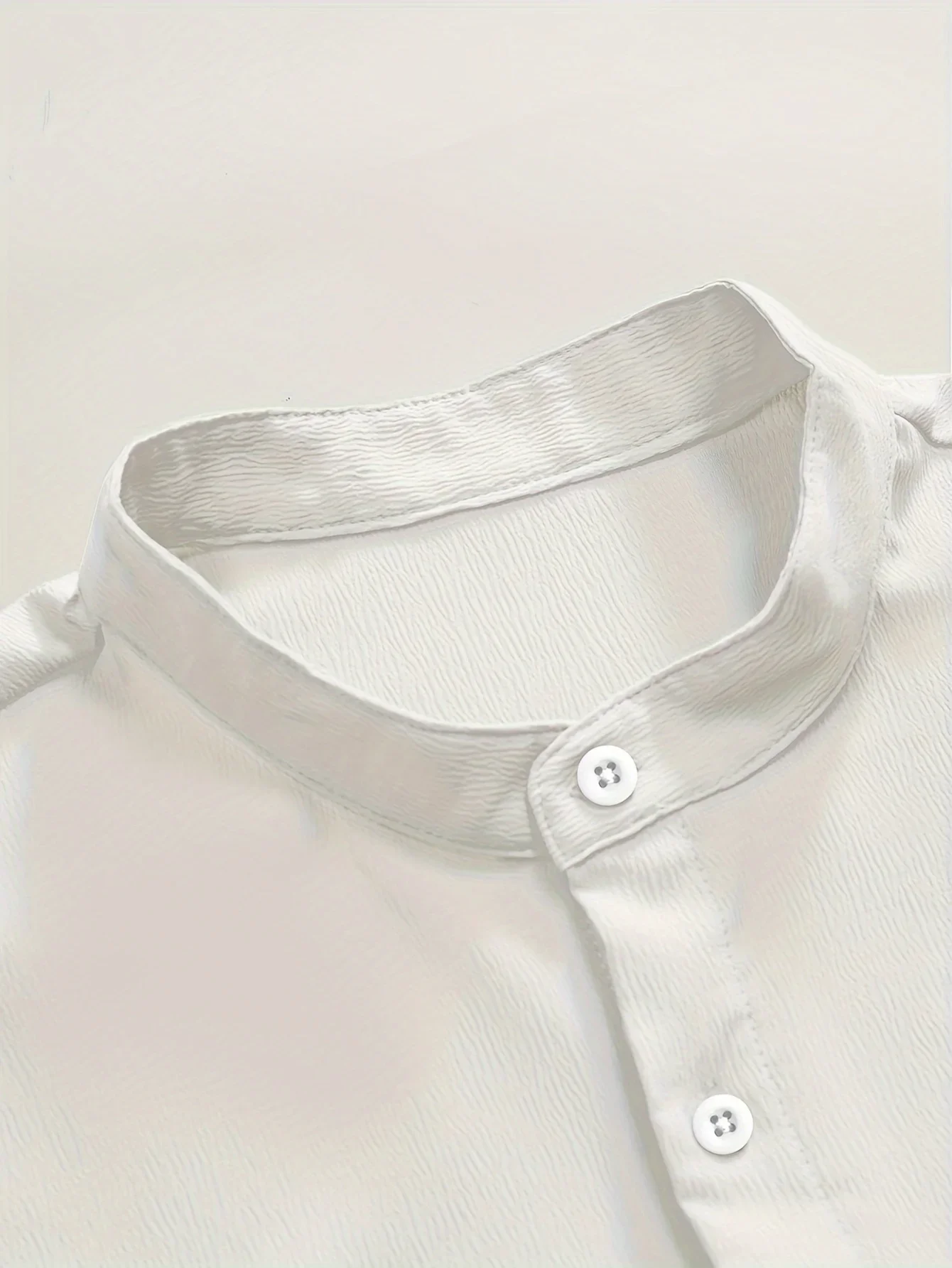 Jugend Casual Strand Kurzarm Shirts Einfarbig Lose Beiläufige Atmungsaktive Hemd Leichte Streetwear Männliche Taste Tops – Detail 11