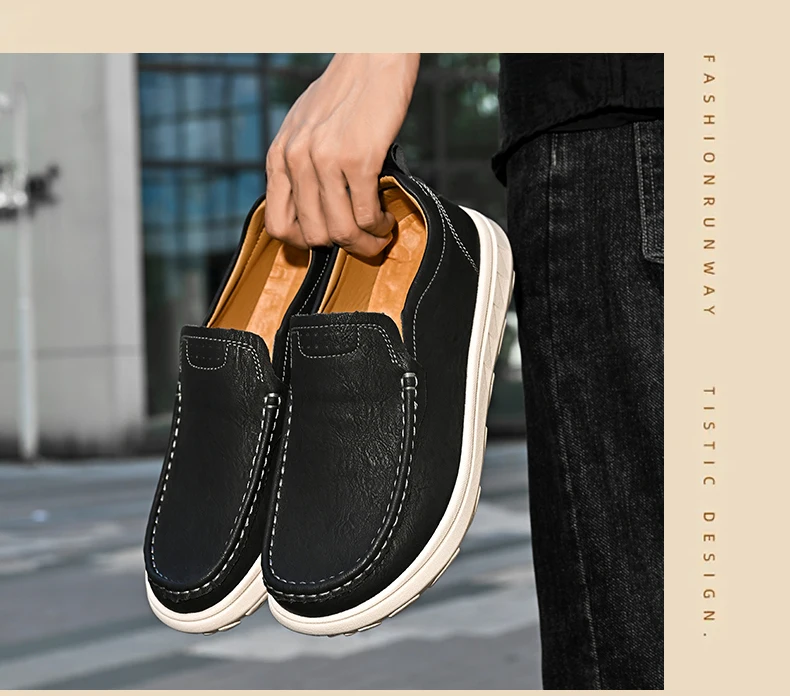 Neue Leder männer Müßiggänger Luxus Männer Casual Schuhe Mode Leichte Fahren Schuhe Atmungsaktive herren Schuhe Handgemachte Flache Schuhe – Detail 17