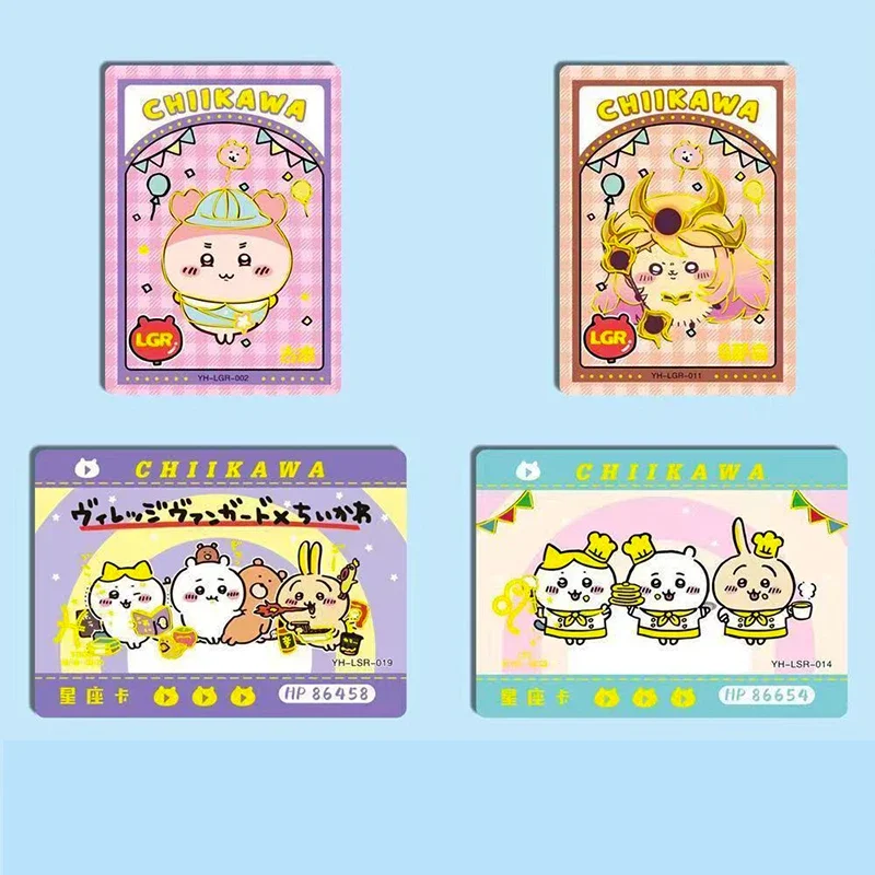 90pcs New Chiikawa Collection Card Square Kausakijihouka Kawaii Character Anime Toy Card Cartoon Decorative Cute Gift