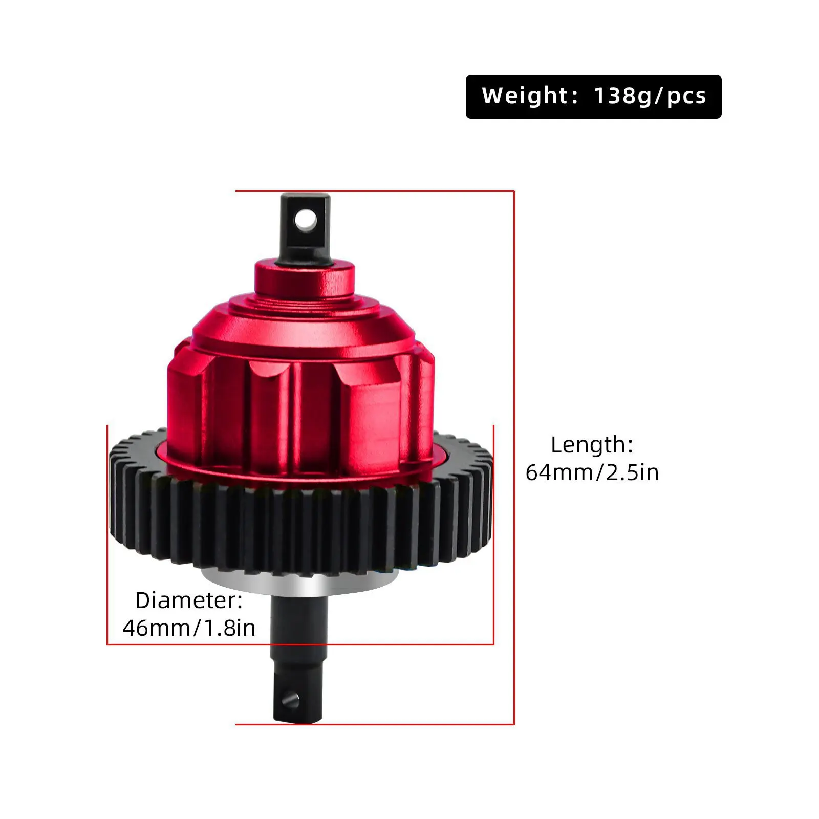Metal Complete Center Differential Kit 8980 for TRAXXAS 1/8 MAXX SLASH 1/10 MAXX RC Car Upgrade Parts Accessories