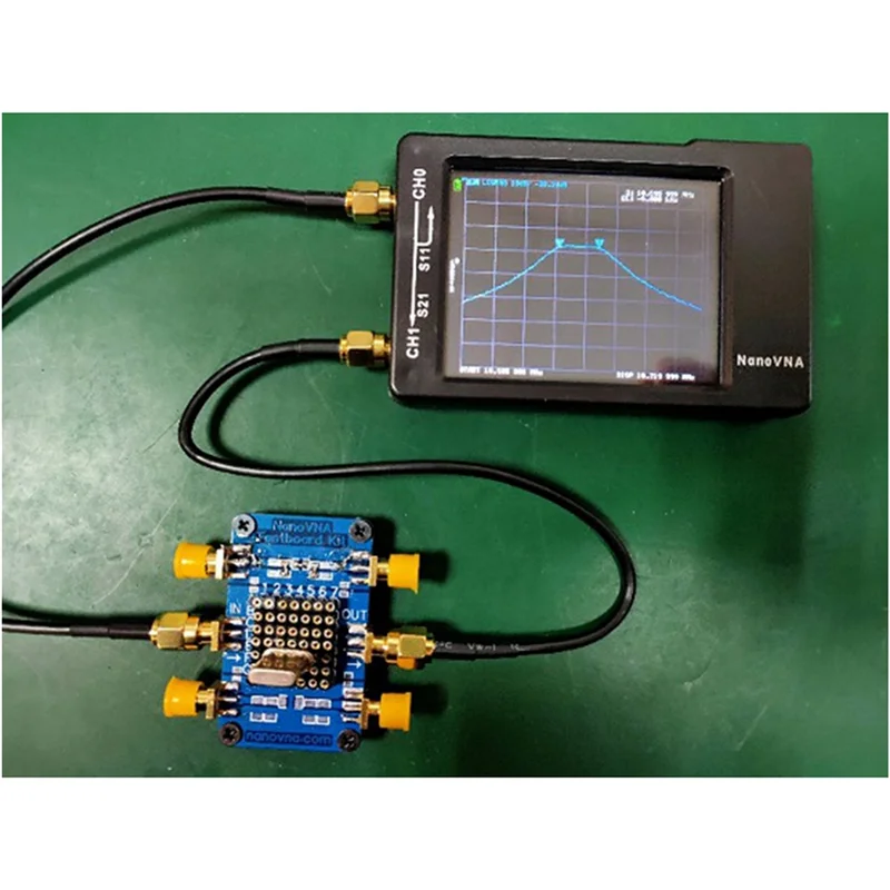 Kit de tablero de prueba AS63 NanoVNA, tablero de demostración de prueba VNA, tablero de prueba del analizador de red vectorial