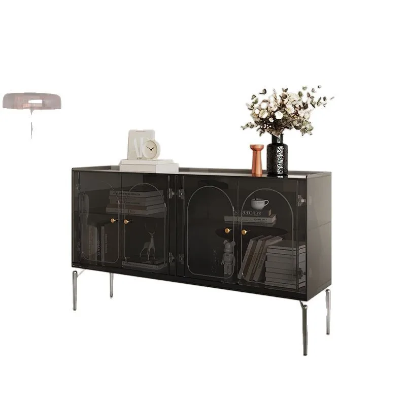 

Acrylic porch cabinet, living room side cabinet, storage locker against the wall