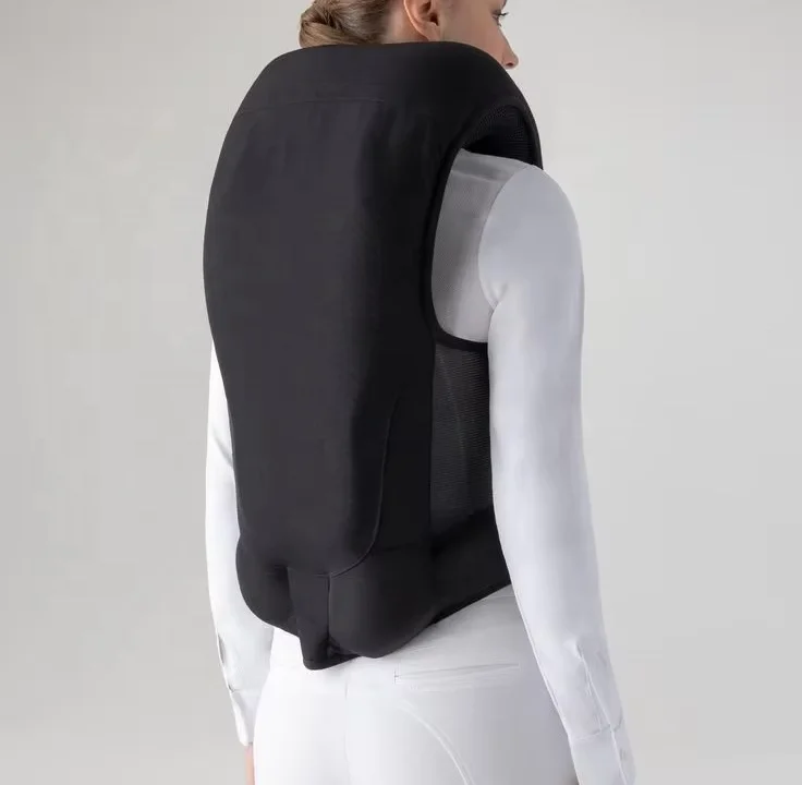 Equestrian riding airbag vest and jacket Durable nylon and elastane material protection Racing model vest