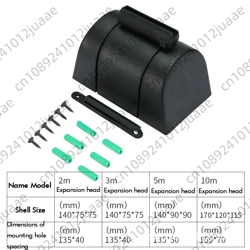 5m 10m Wall Mounted Bollard Barriers Plastic Retractable Belt With Magnet Fence Guardrail Warning Tape