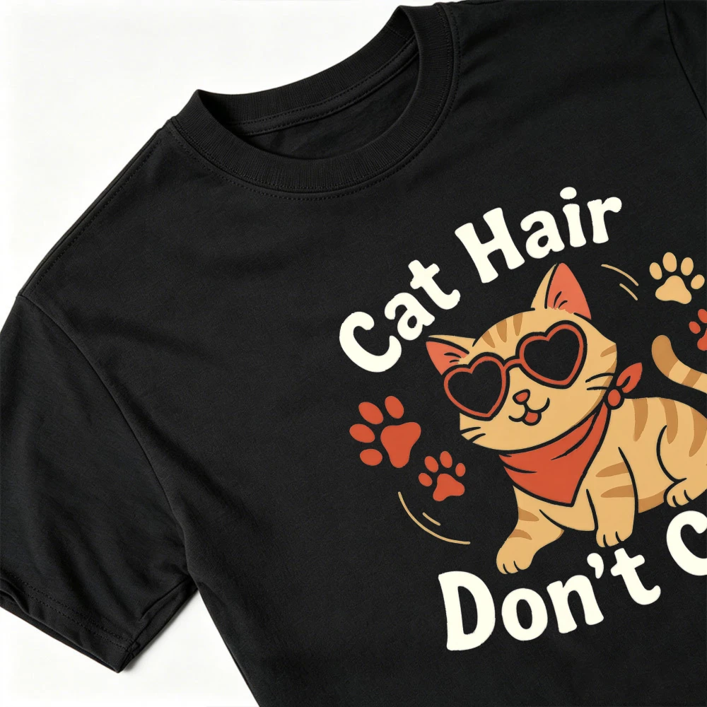Cat Hair Don't Care Graphic T  - đánh giá và giá Hair Care Orange