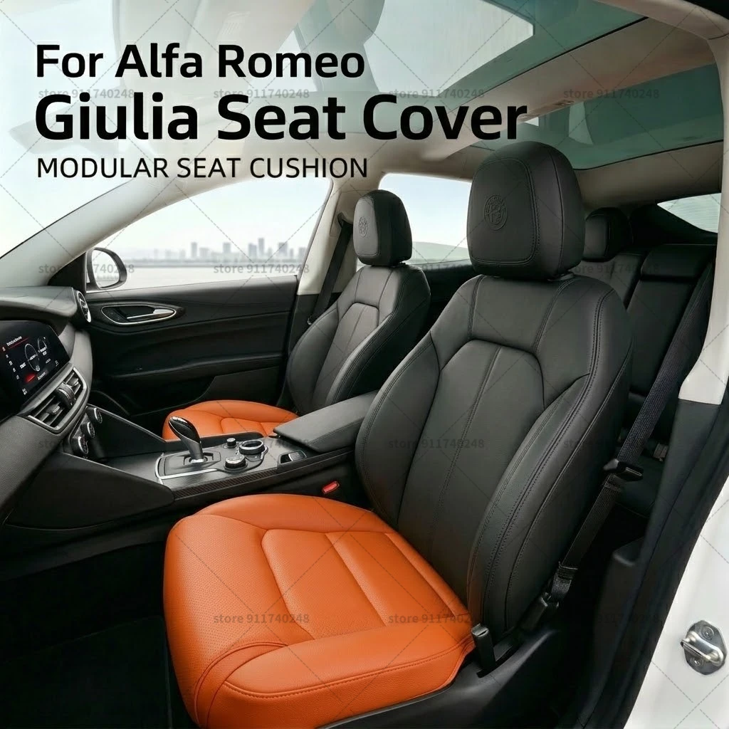 

Подушка-удлинитель для ног Alfa Romeo, подушка для поддержки бедер, из пены с эффектом памяти, кожаная, аксессуар для интерьера автомобиля