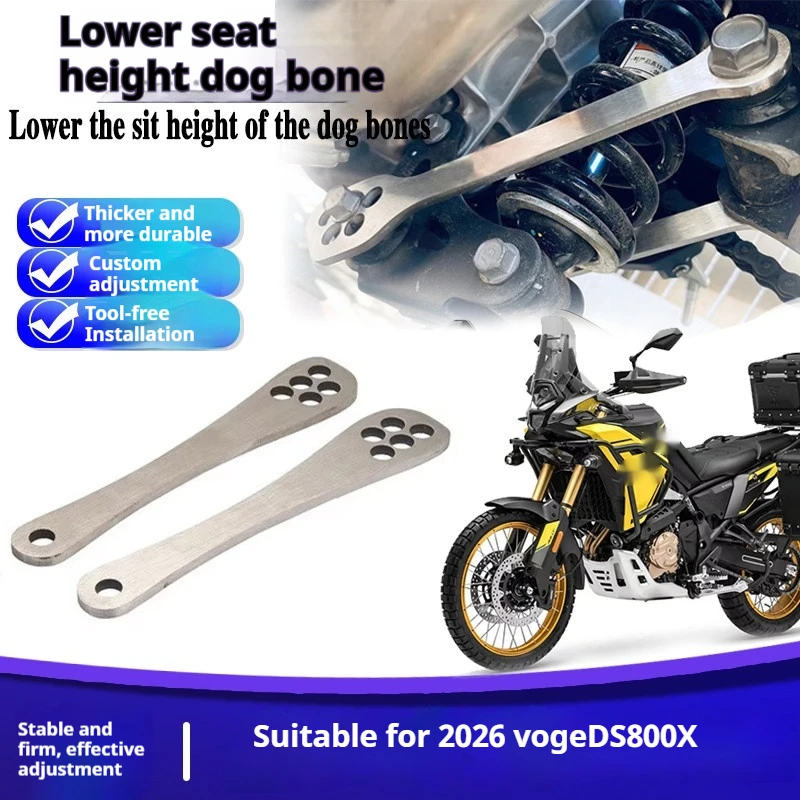 Motorcycle Lowering Link Dog Bone FOR Voge DS800X DS 800 X 2026 Seat Height Adjustment Rear Suspension Support Modified Part