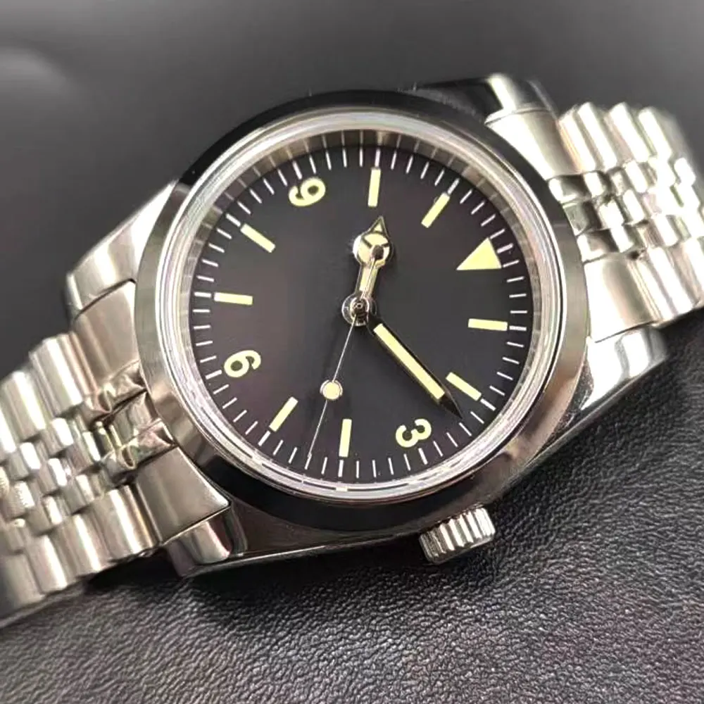 CORGEUT 36mm/39mm Jubilee Automatic Men Watch President Bracelet NH35A Movement Sapphire Crystal Green Luminous Dial
