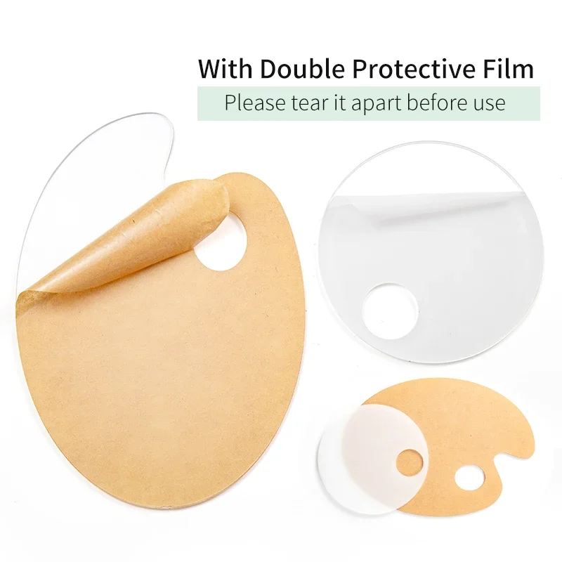 透明アクリルパレットミキシングロッドメイクアップペイントマニキュア混合ツールセット