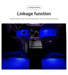 For Volkswagen VW Transporter Phaeton Eos Scirocco III LED Car Interior Footwell Ambient Light Atmosphere Lamp Auto Accessories