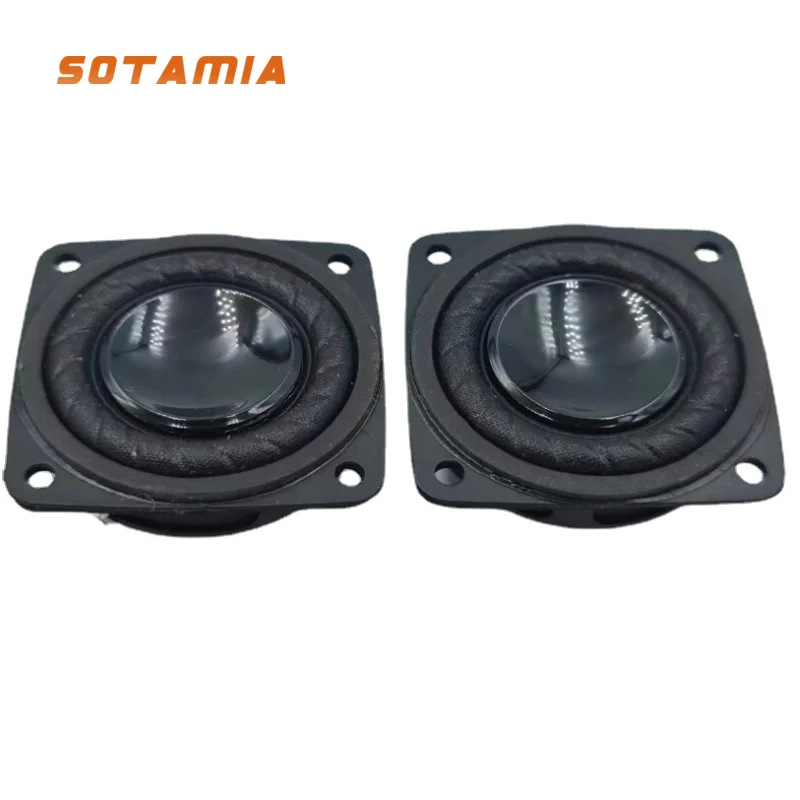 SOTAMIA 2Pcs 1.5 Inch Neodymium Full Range Speaker 4 Ohm 4W Long Stroke Cloth Edge Waterproof Speaker Home Theater for Harman